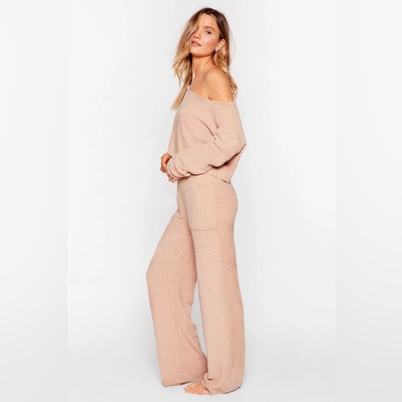 Nasty Gal - Women’s Chenille Good Jumper and Trousers Lounge Set - Size Small - Picture 3 of 11